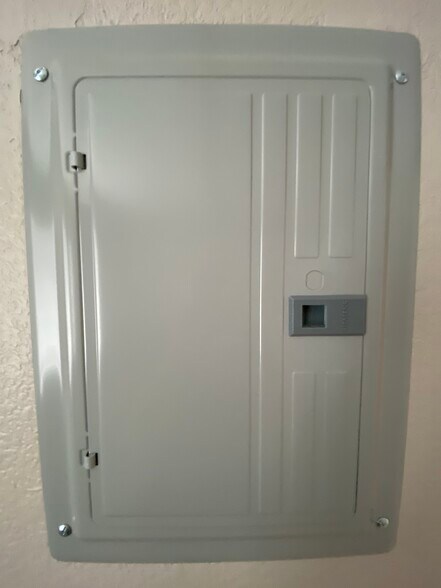 Closed Electric panel cover - 443 Willow Ave