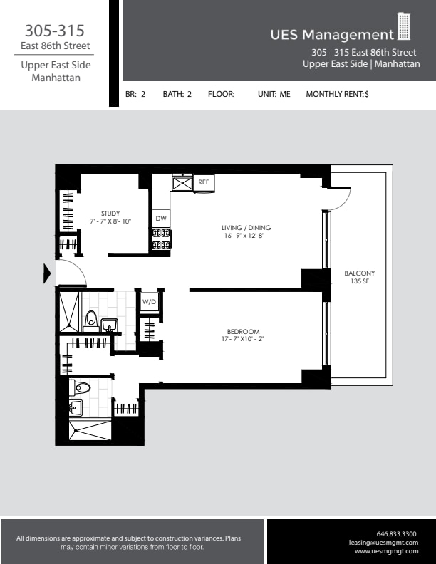Floorplan - Yorkshire Towers