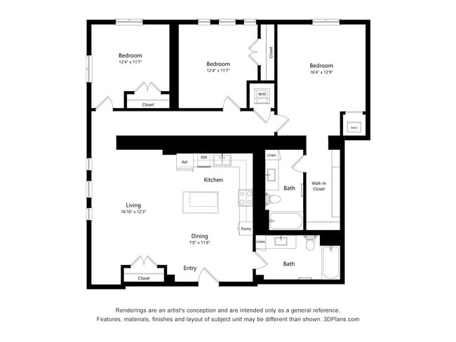 Floorplan - Upper Post Flats