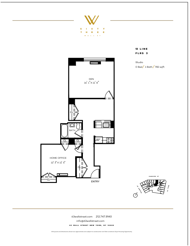 Floorplan - 63 Wall Street