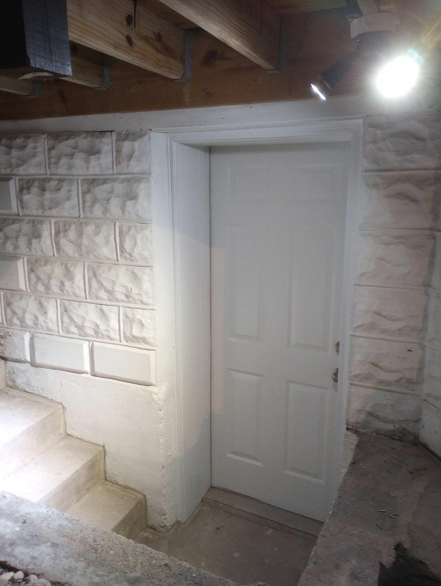 Exterior front door w/ entry lighting - 3625 W Oakdale Ave