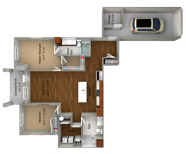 Floorplan - Cedar Place Apartments