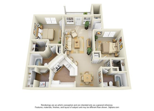 Floorplan - Glen Park Apartment Homes