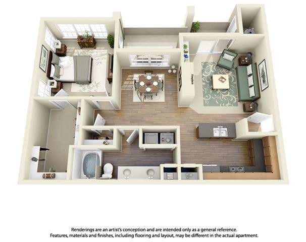 Floorplan - Turnberry Isle Apartment Homes
