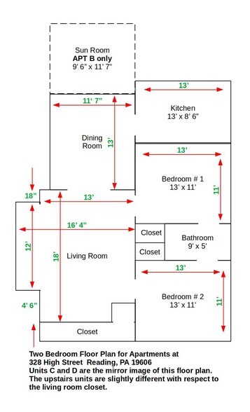 Nominal Floor Plan - 328 High Street