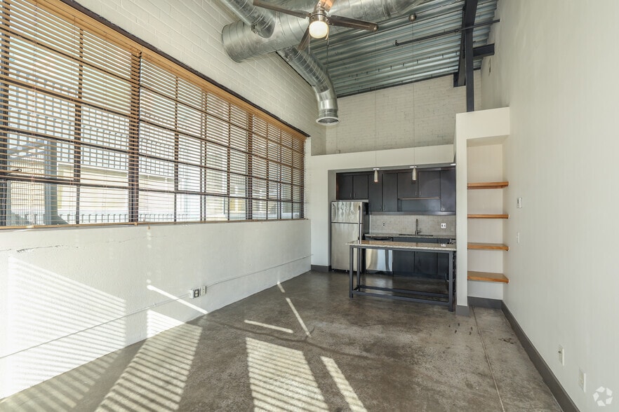 2BR, 2BA - 842SF - Living and Dining Area - East End Village Lofts and Penthouses