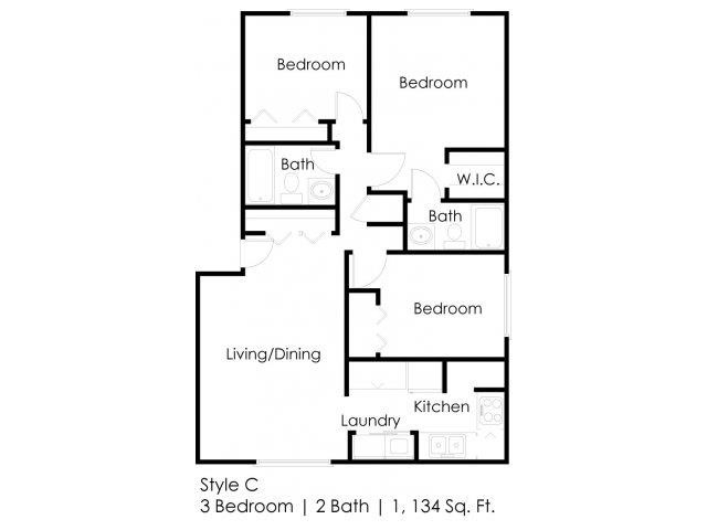 Floorplan - Regency Palms Apartments