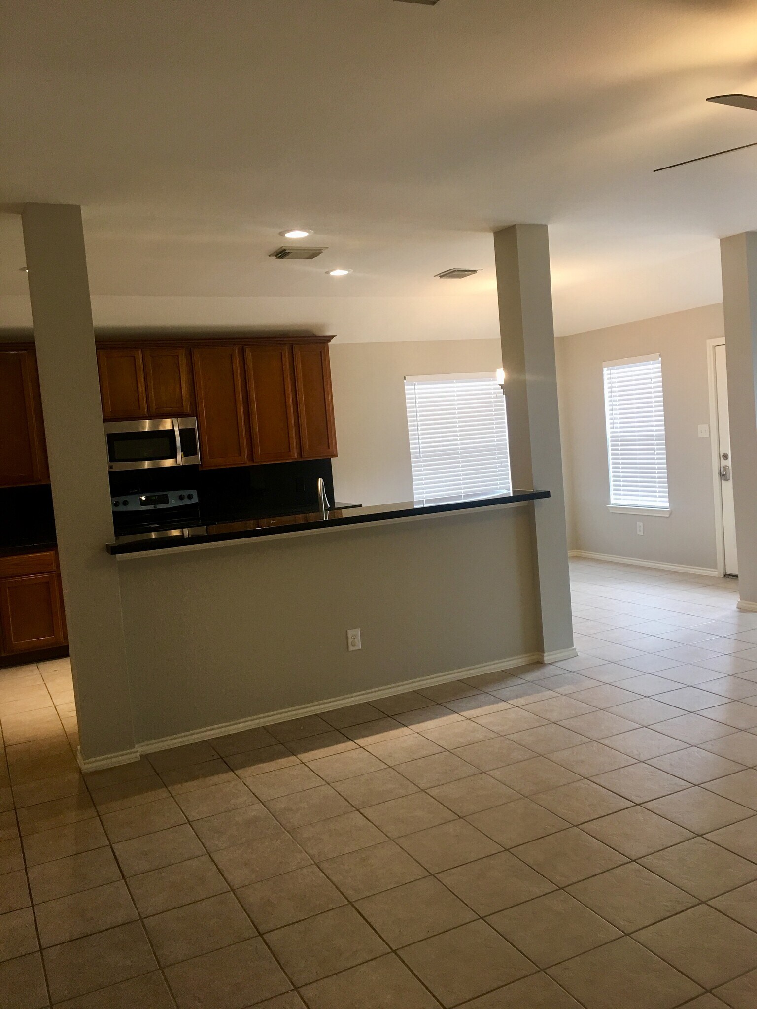 Kitchen view from family room - 4003 Santa Susana