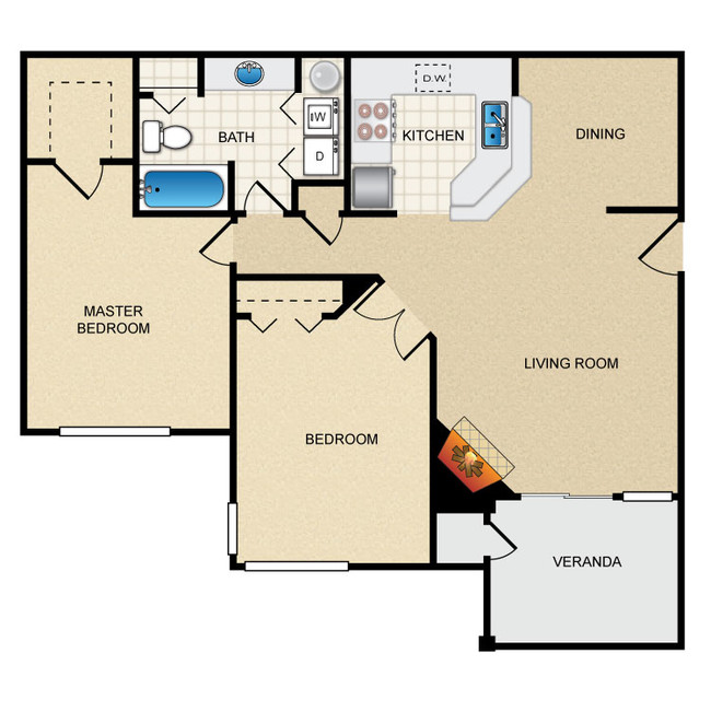 Floorplan - Thorncroft Farms Apartments