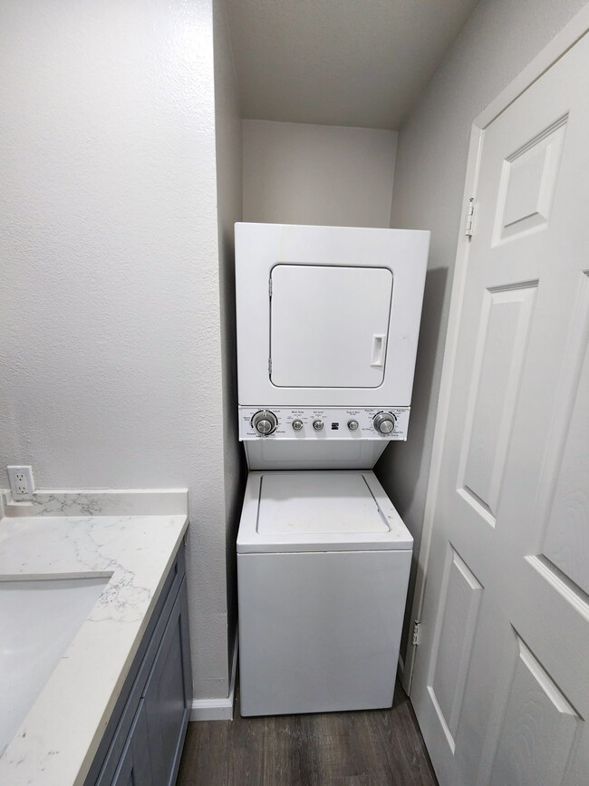 In Unit washer/dryer inside downstairs powder room - 2040 Main St