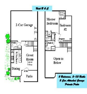 Floorplan - The Springs Townhomes