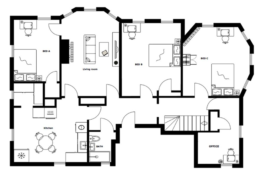Building Photo - Private bedroom in 3 bed/1 bath Home