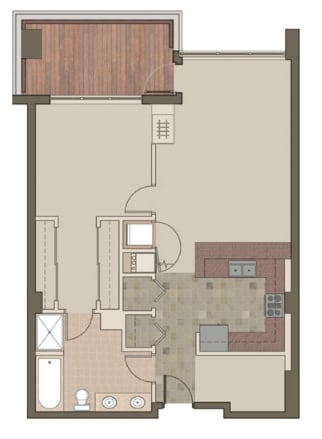 1BR/1BA - The Esplanade