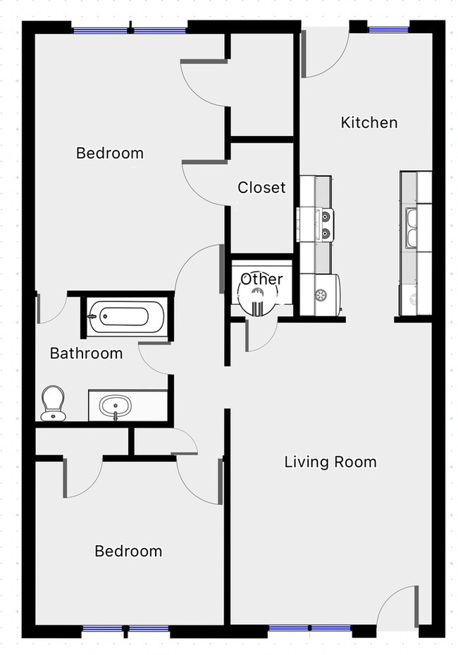 Building Photo - 2 Bedroom, 1 Bath Seville Apartments in Hu...