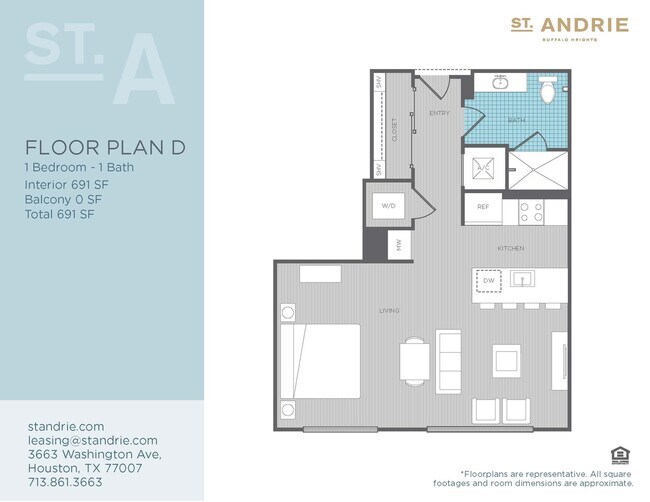 Floorplan D - St. Andrie At Buffalo Heights