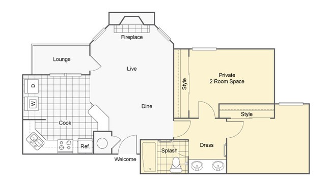 Floorplan - Harper Flatts