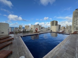 Rooftop pool (another view) - 444 Nahua St