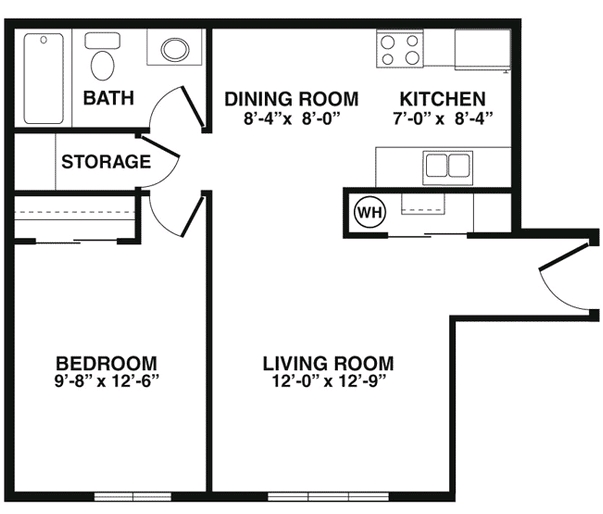 Floorplan - Ashland Apartments