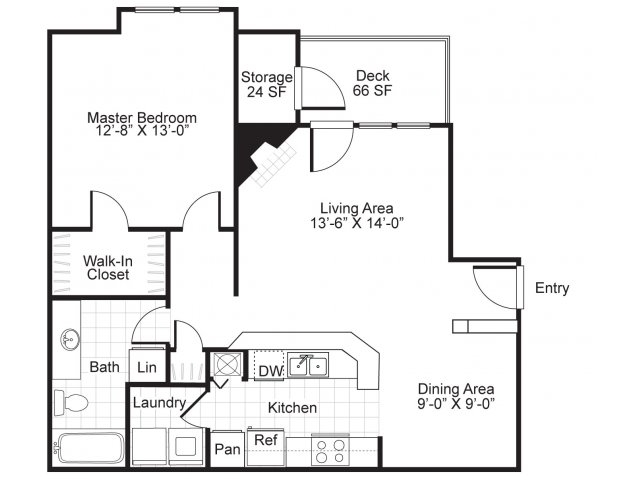 Floorplan - Bridges at Chapel Hill