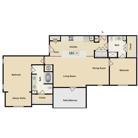 Floorplan - Sorrento at Deer Creek Apartment Homes