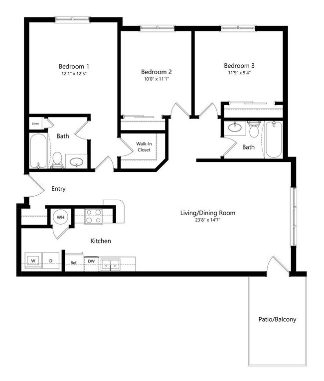 Floorplan - Williamsburg Park Apartments