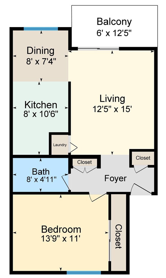 Floorplan - Barclay Square Apartments