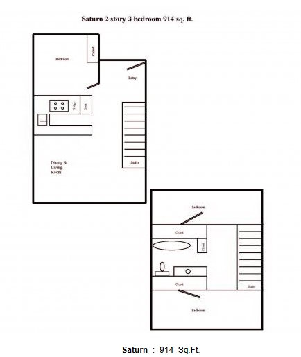 Floorplan - Saturn Apartments