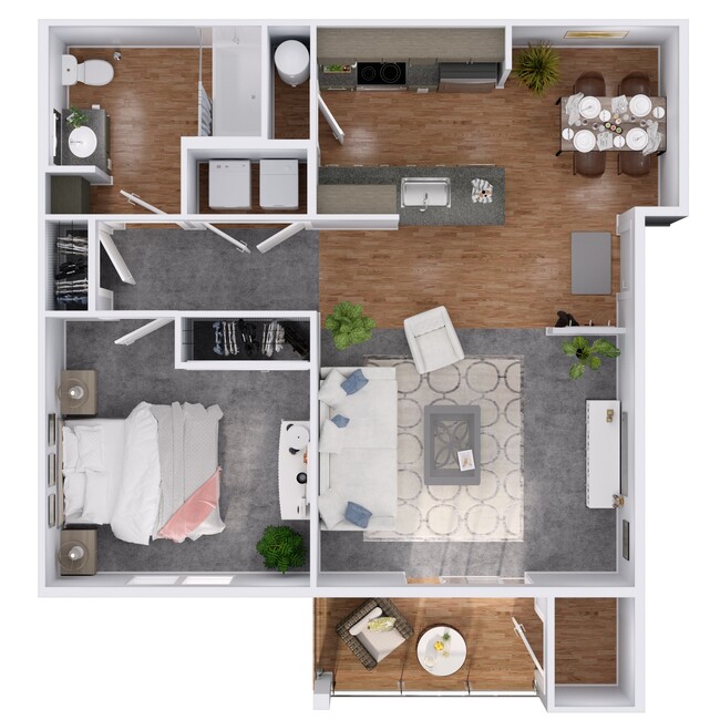 Floorplan - Riverview Apartments