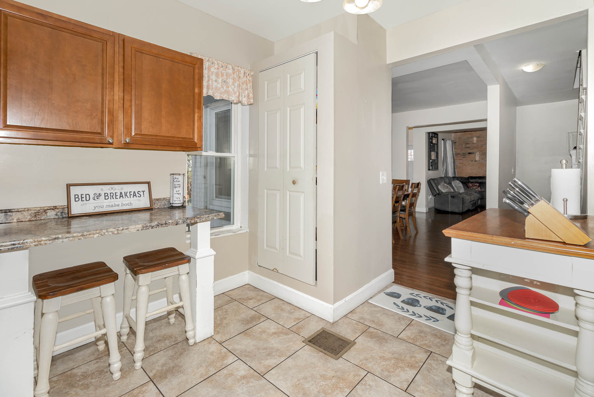 Kitchen - opening to dining room - 231 Fosdick St