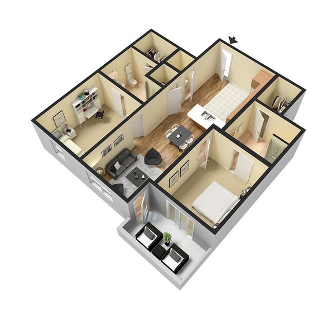 2-Bed SUITE (Balcony) - Red Cedar Flats