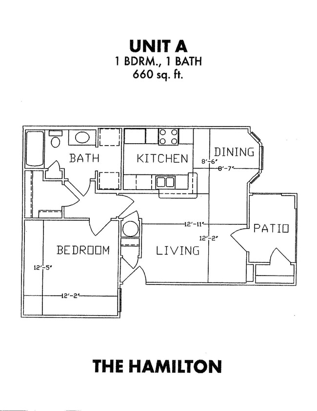 Floorplan - The Hamilton Apartments