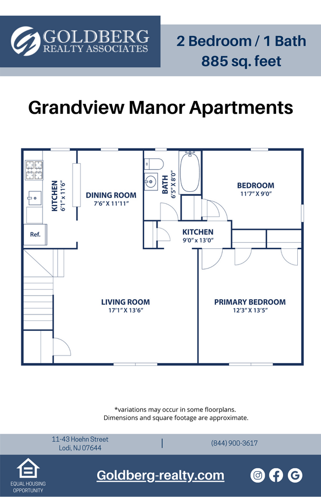 Floorplan - Grandview Manor Apartments