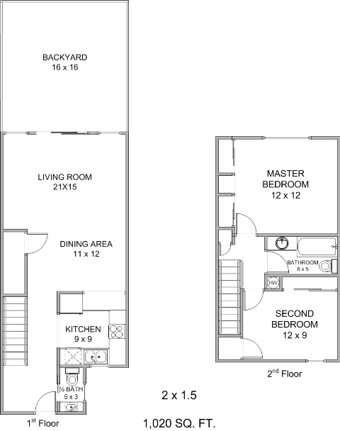 2 x 1.5 - Franciscan Apartments