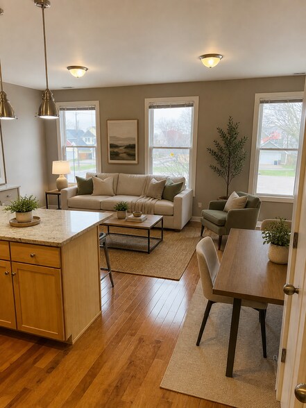 Living area - 2507 N Delaware St