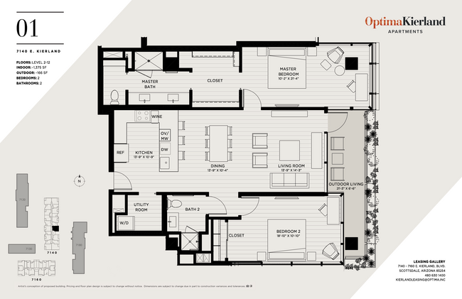 Floorplan - Optima Kierland Apartments