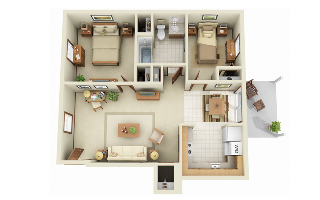 Floorplan - Graystone Apartments