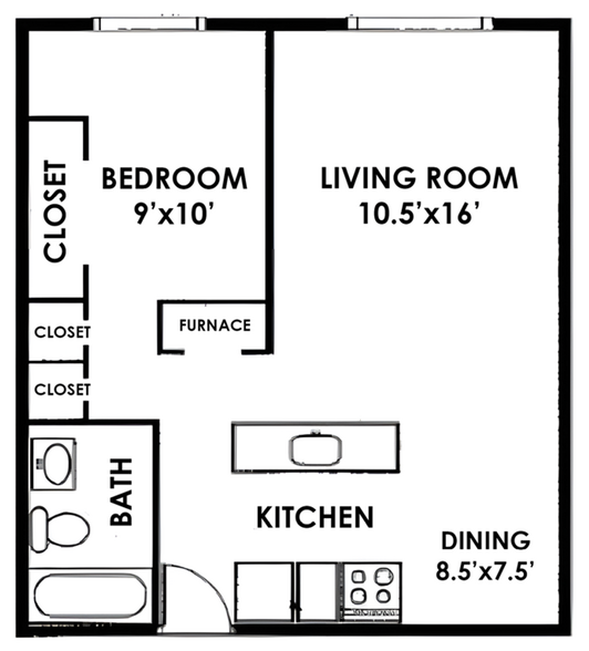 Interior Photo - Stadium View Apartments