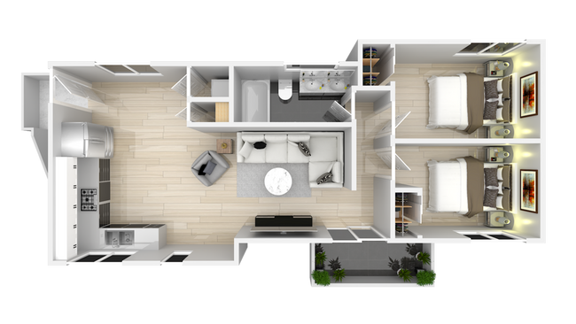 Floorplan - The Gates at the Marina Apartments
