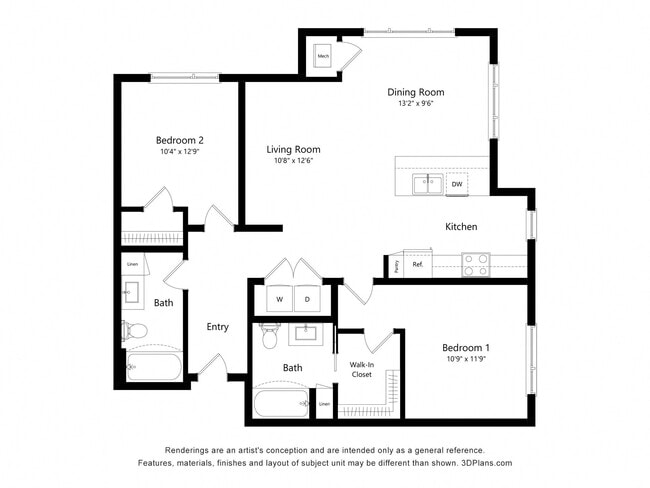 Floorplan - The Quill 55+ Apartments