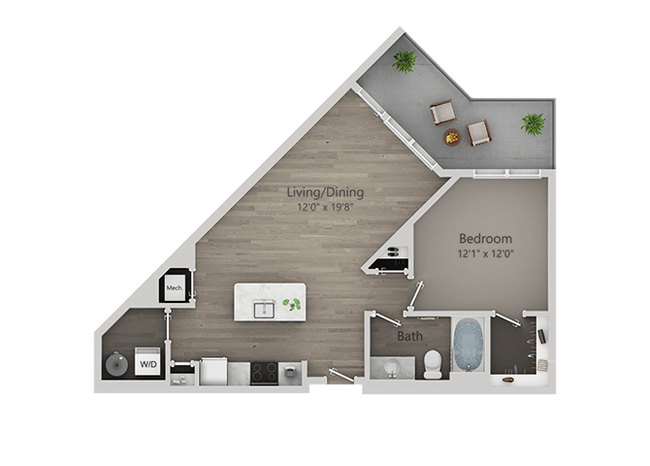 Floorplan - Arcadia Apartment Homes