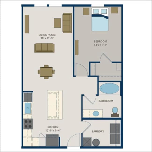 Floorplan - Fountainhead Apartments