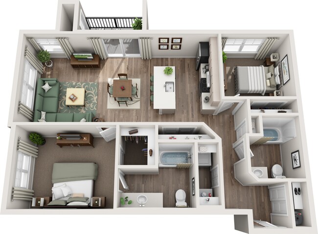 Floorplan - Glacier Run Apartments