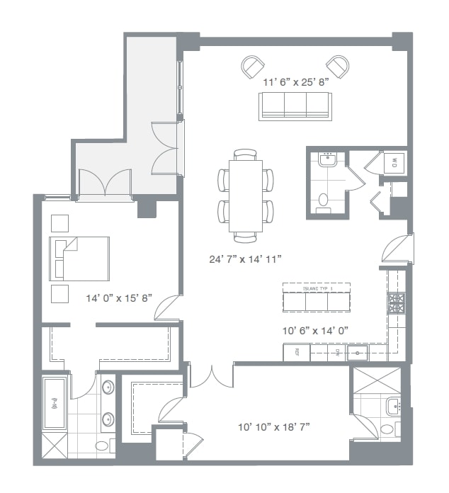 2BR/2.5BA - Watermark Condos