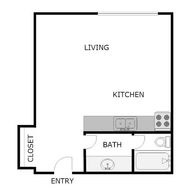 Floorplan - EXECUTIVE HOUSE APARTMENTS