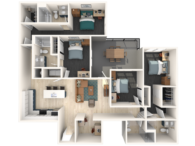 D4 Floor Plan - Lumen in Birmingham