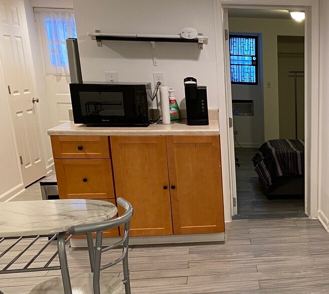 Microwave and coffee station - 4506 Iowa Ave NW