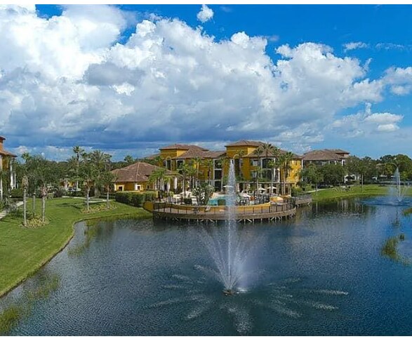 View on the pond and pool - 8351 38th Street Cir E