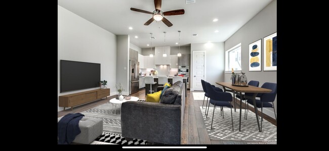 Living Room - Dining - Kitchen - 1817 N Saint Marys St