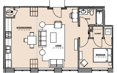 Floorplan - Hawthorne Apartments