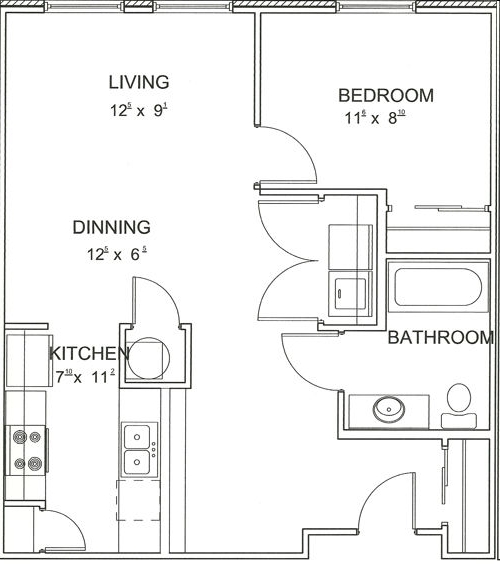 1BR/1BA - Wexford on the Park